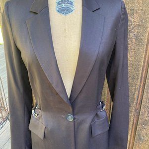 Genny Moda Women's Wool Black Jacket